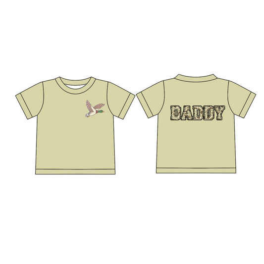 Short sleeves camo duck Daddy adult men t-shirt