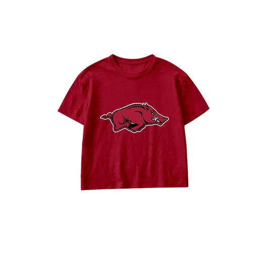 Short sleeves hog kids boys summer team shirt