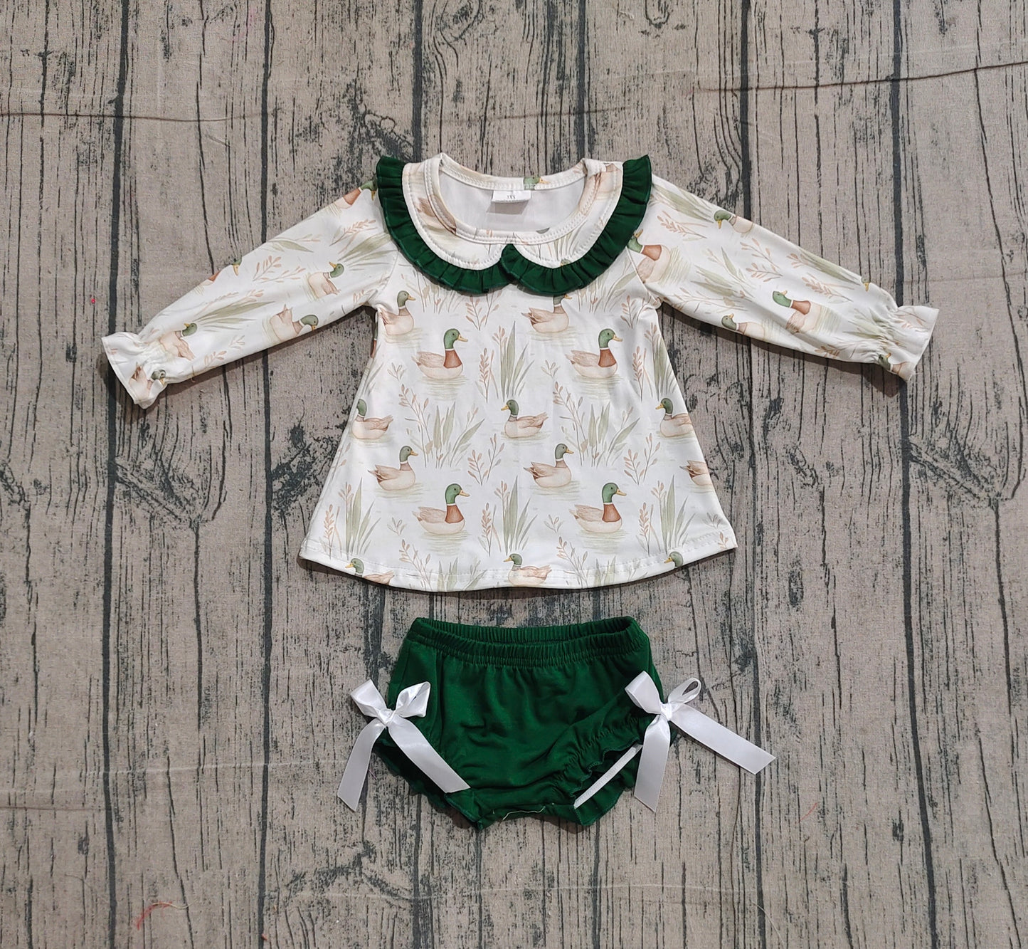 long sleeves duck bummies girls set
