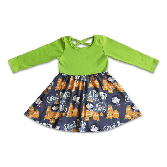 Cutest pumpkin in the patch baby girl Halloween dresses