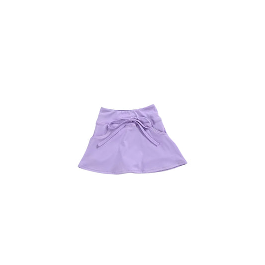 Lavender pockets kids girls active wear skirt