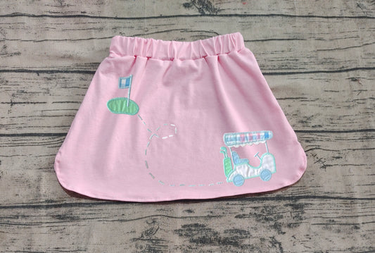 Pink golf kids girls summer skirt