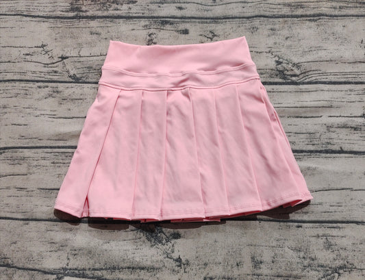 Pink high waist kids girls summer activewear skorts