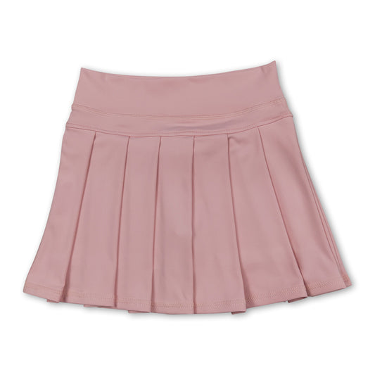 Pink high waist kids girls summer activewear skorts