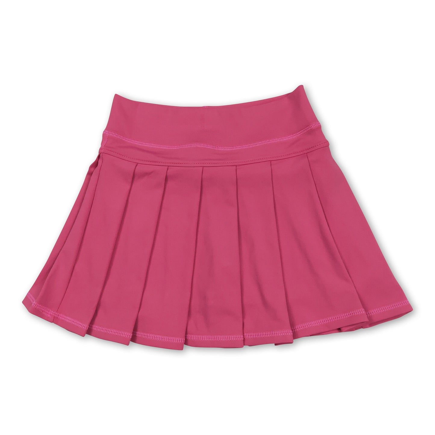 Hot pink high waist kids girls summer activewear skorts