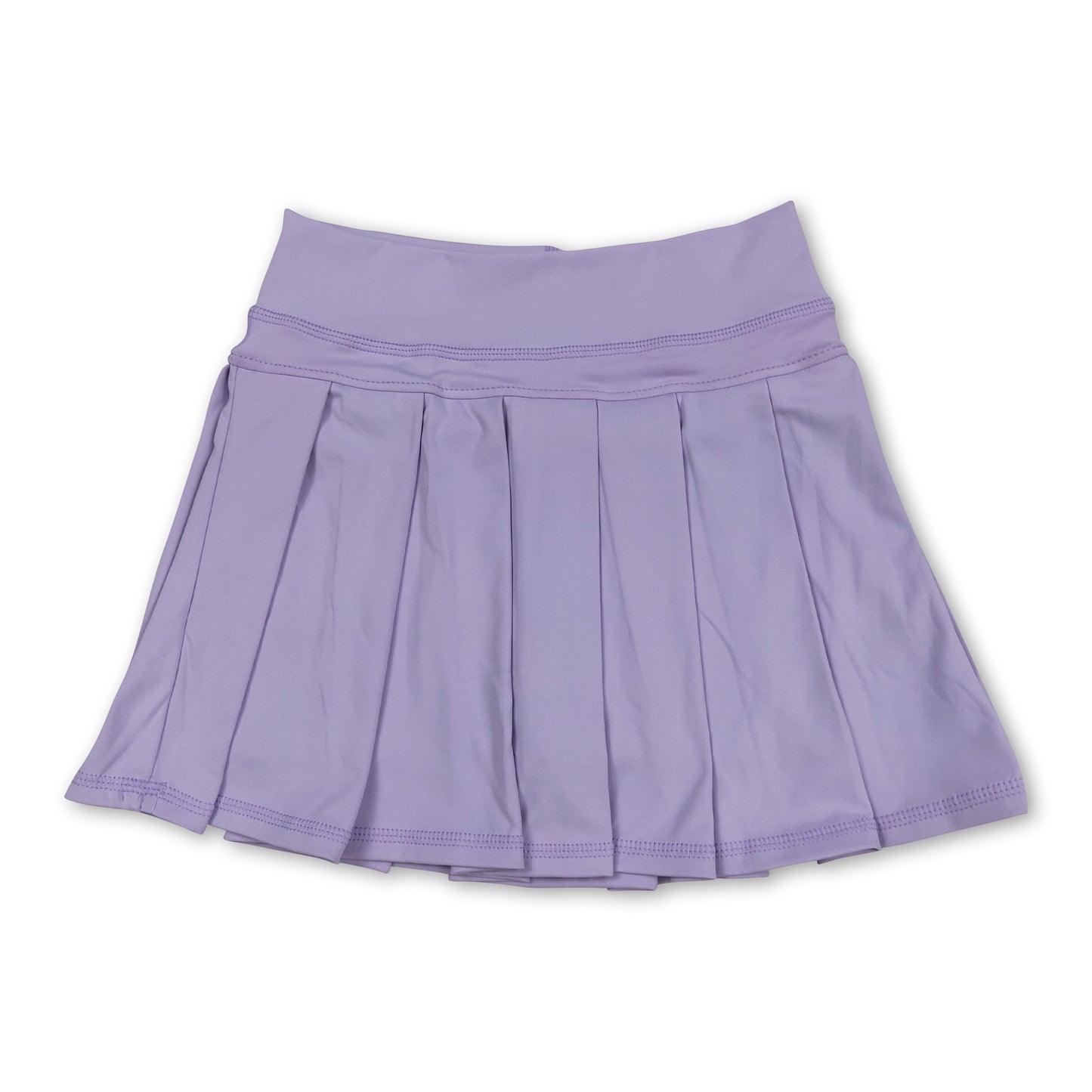 Lavender high waist kids girls summer activewear skorts