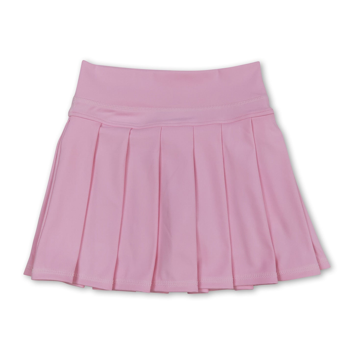 Light pink  high waist kids girls summer activewear skorts