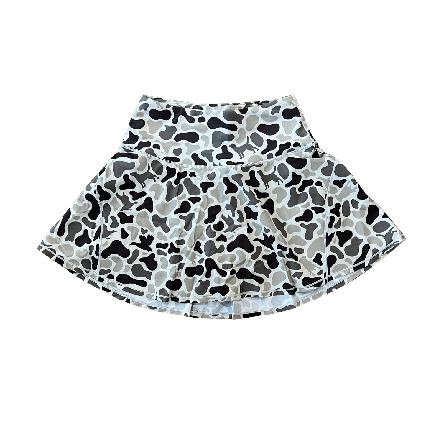 High waist duck dog camo adult women activewear skirt