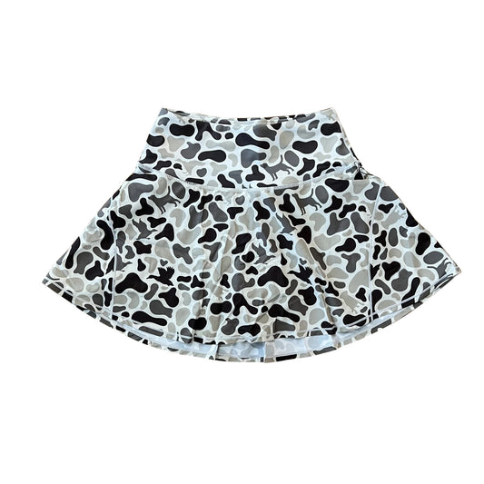 High waist duck dog camo adult women activewear skirt