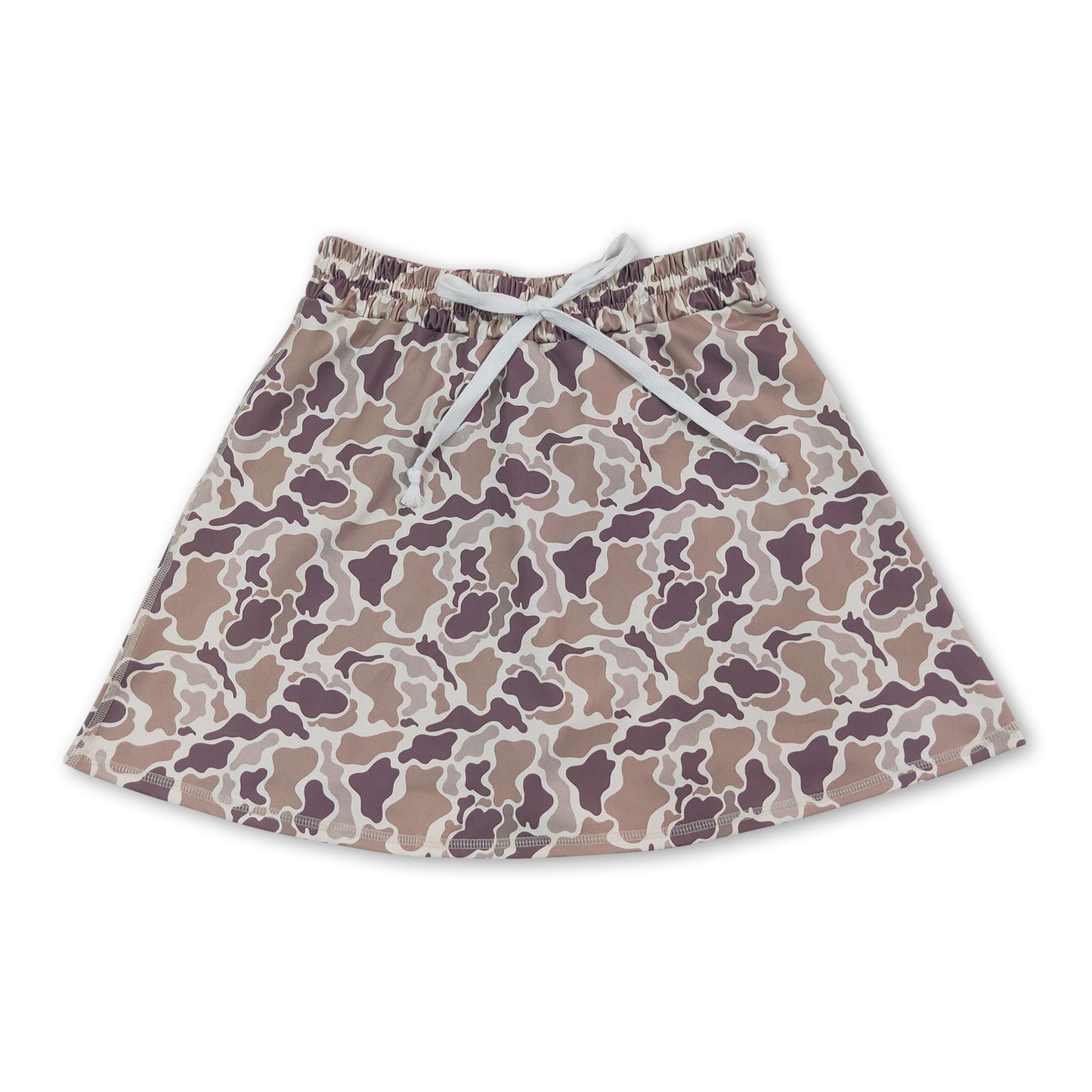 Khaki camo adult women summer activewear skirt