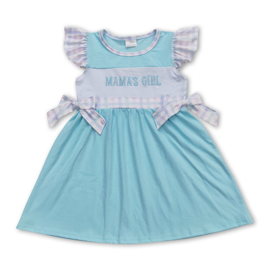 Mama's girls flutter sleeves kids mother's day dress