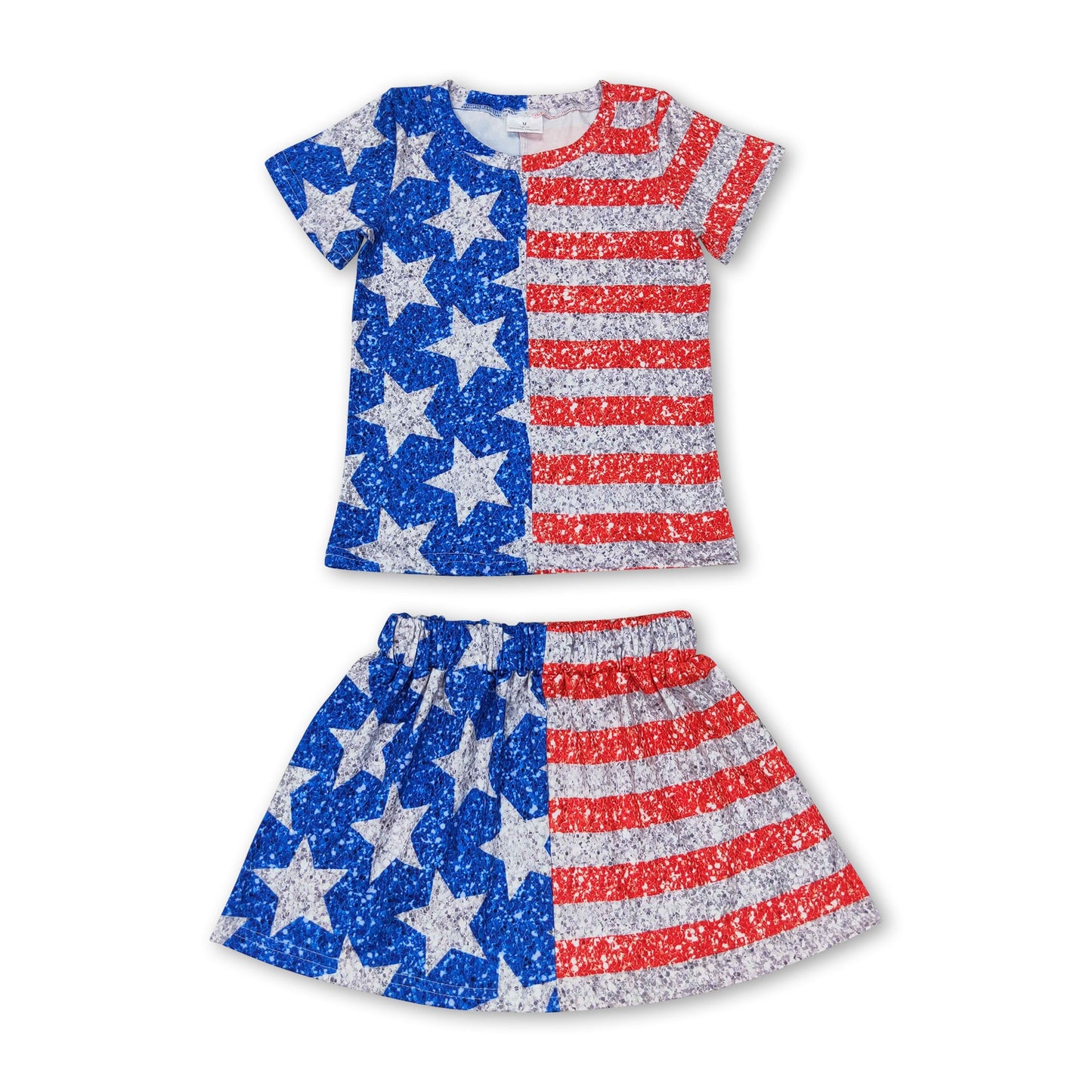 Stars stripe top skirt singer girls 4th of july outfits