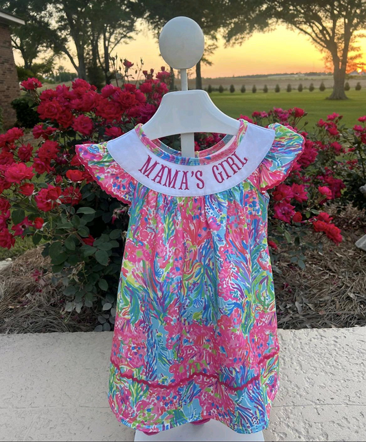 Flutter sleeves mama's girl seaweed baby dresses