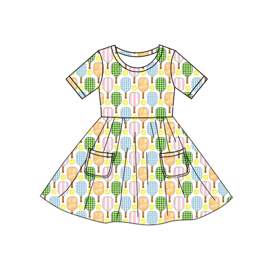 Short sleeves tennis kids girls summer dresses