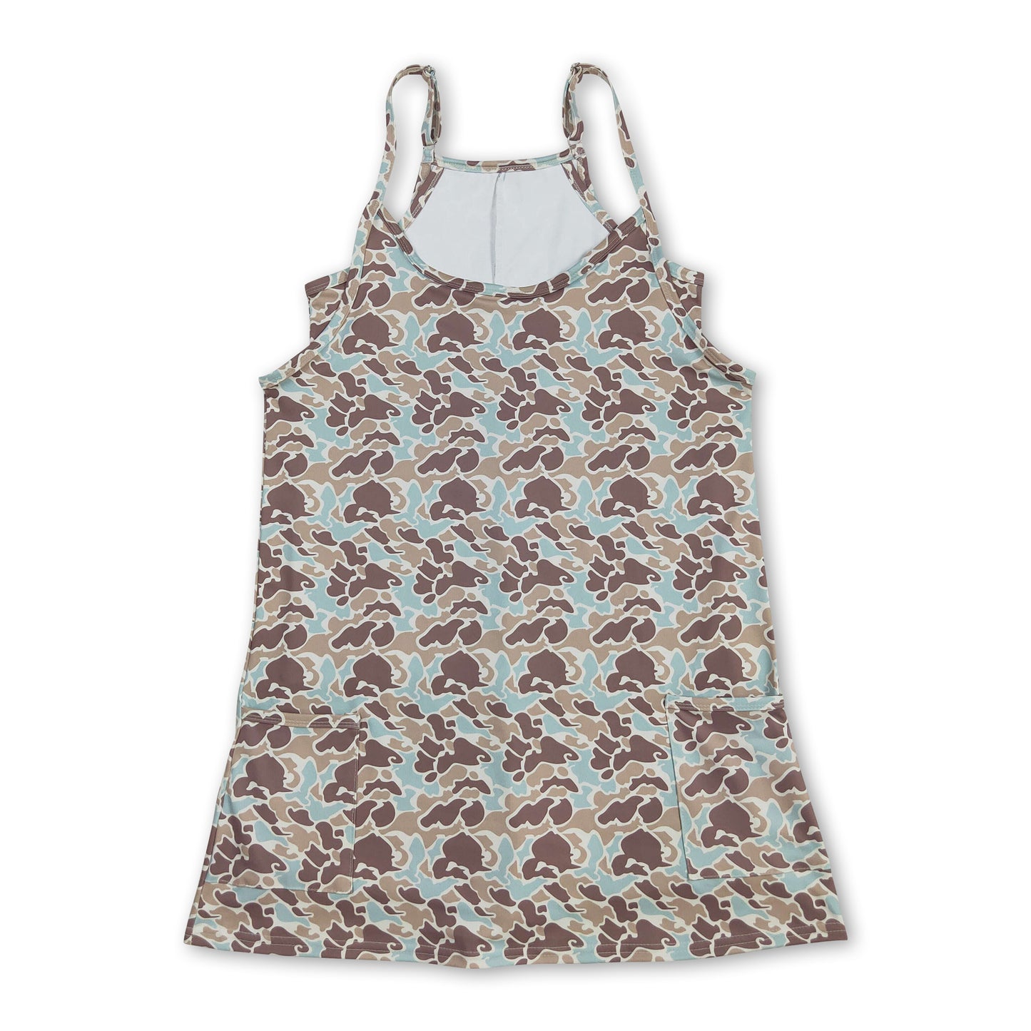 Mint camo straps adult women summer athletic dress