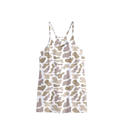 Light camo straps adult women summer athletic dress