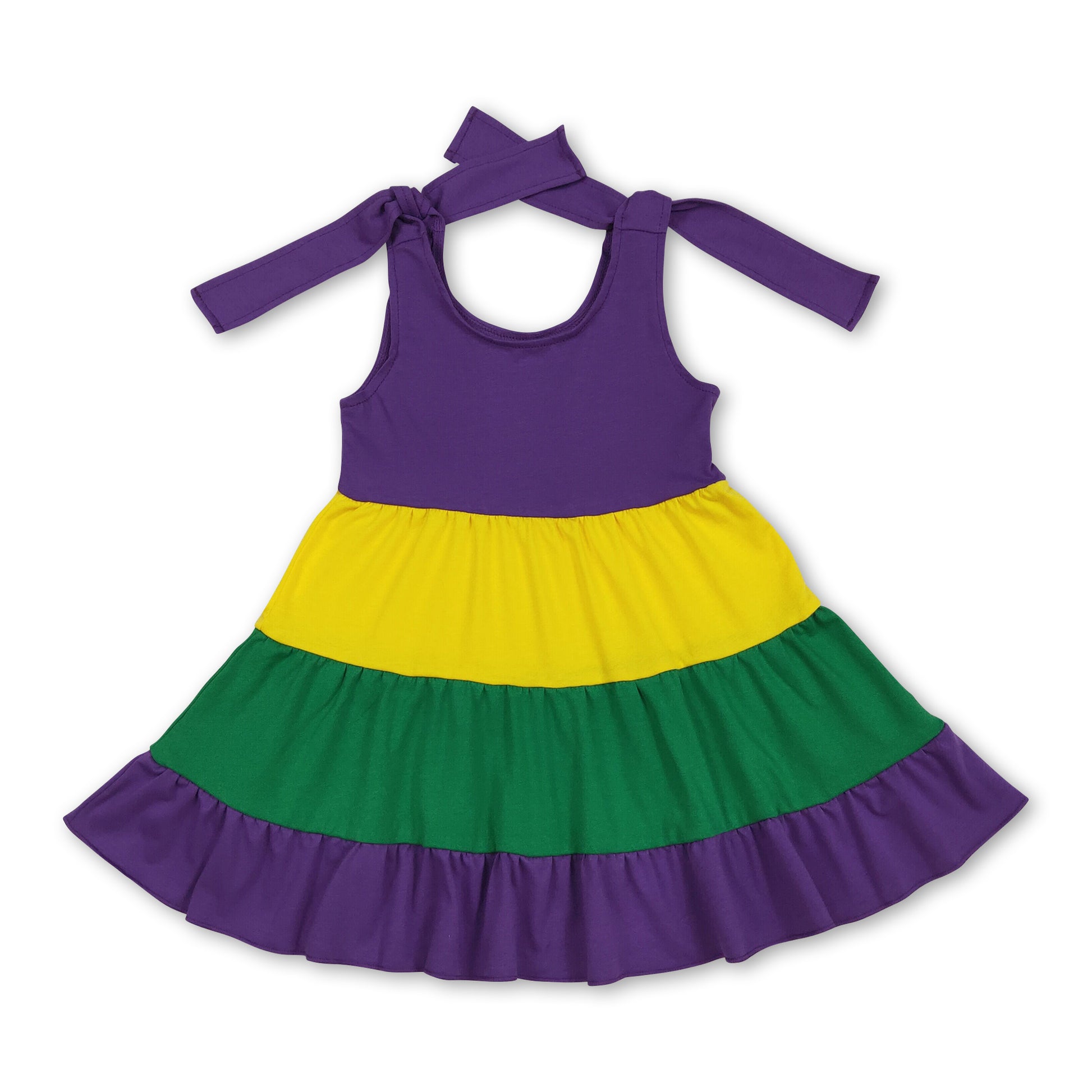 purple dress for mardi gras Purple green yellow patchwork girl Mardi Gras dress – Western Kids Clothes