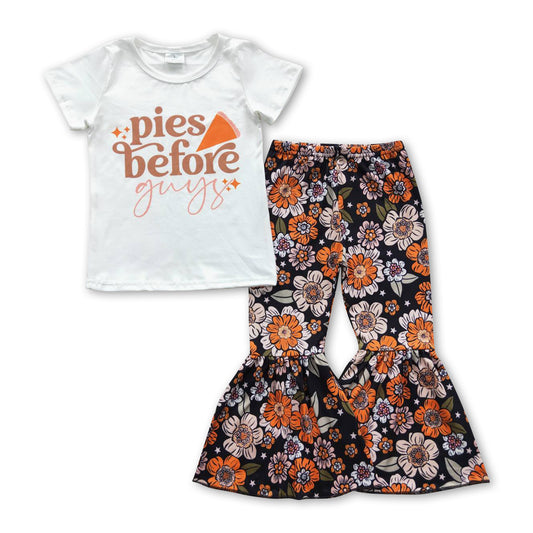 Pies before guys shirt floral pants girls Thanksgiving clothes
