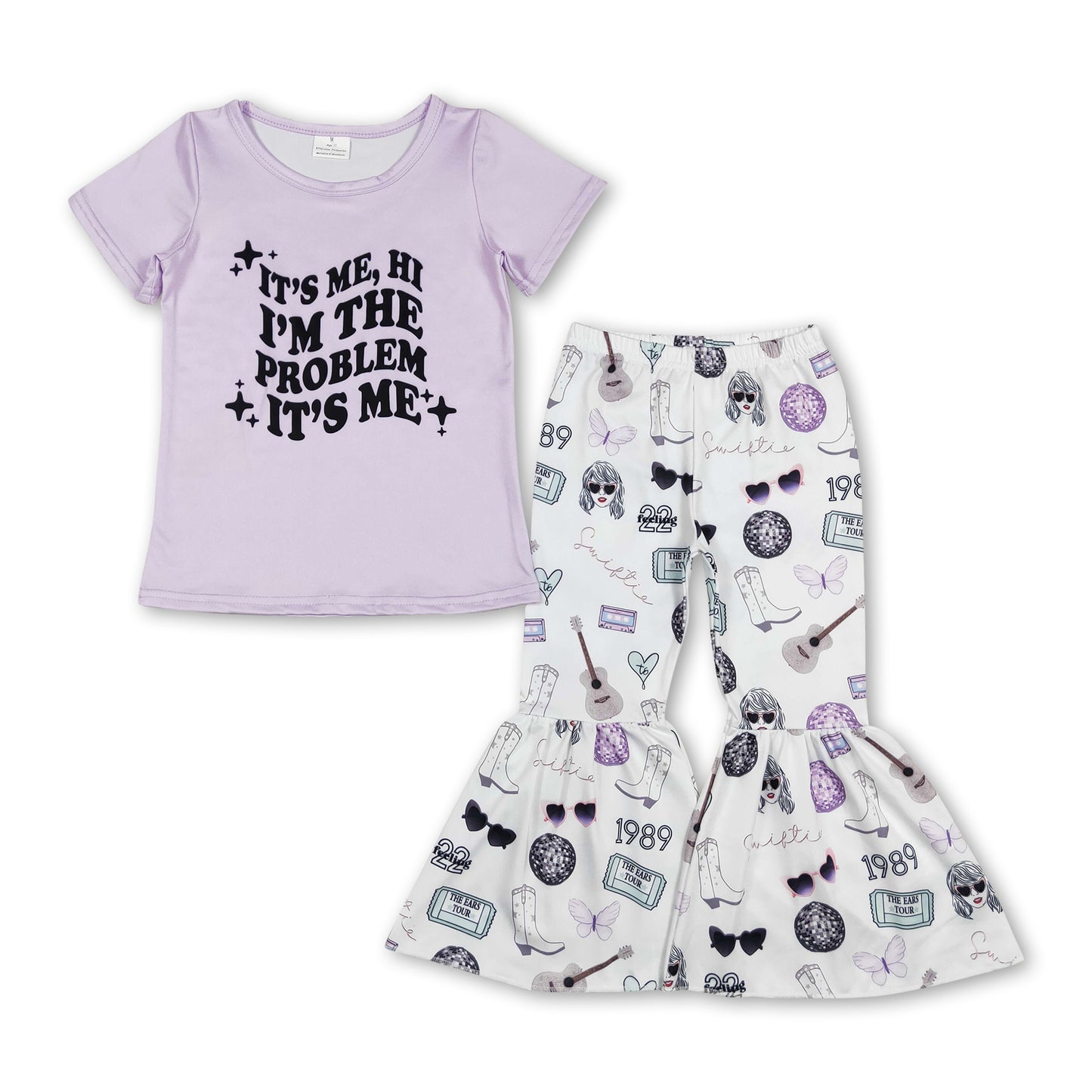 Lavender problem shirt pants singer girls outfits