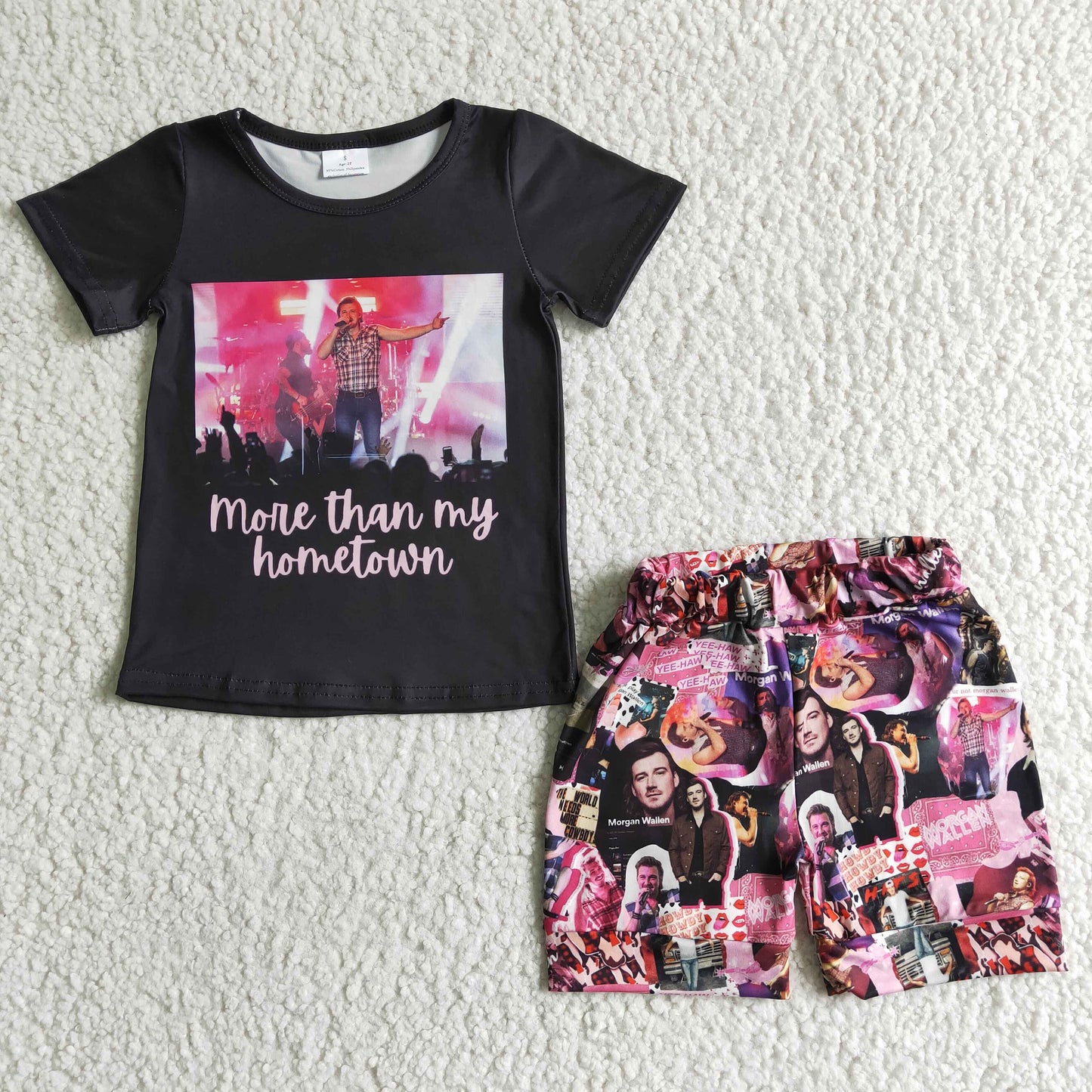 More than my hometown shirt shorts kids singer outfits