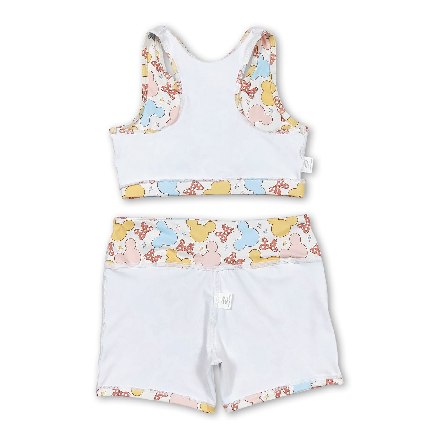 Sleeveless bow mouse top shorts girls clothes