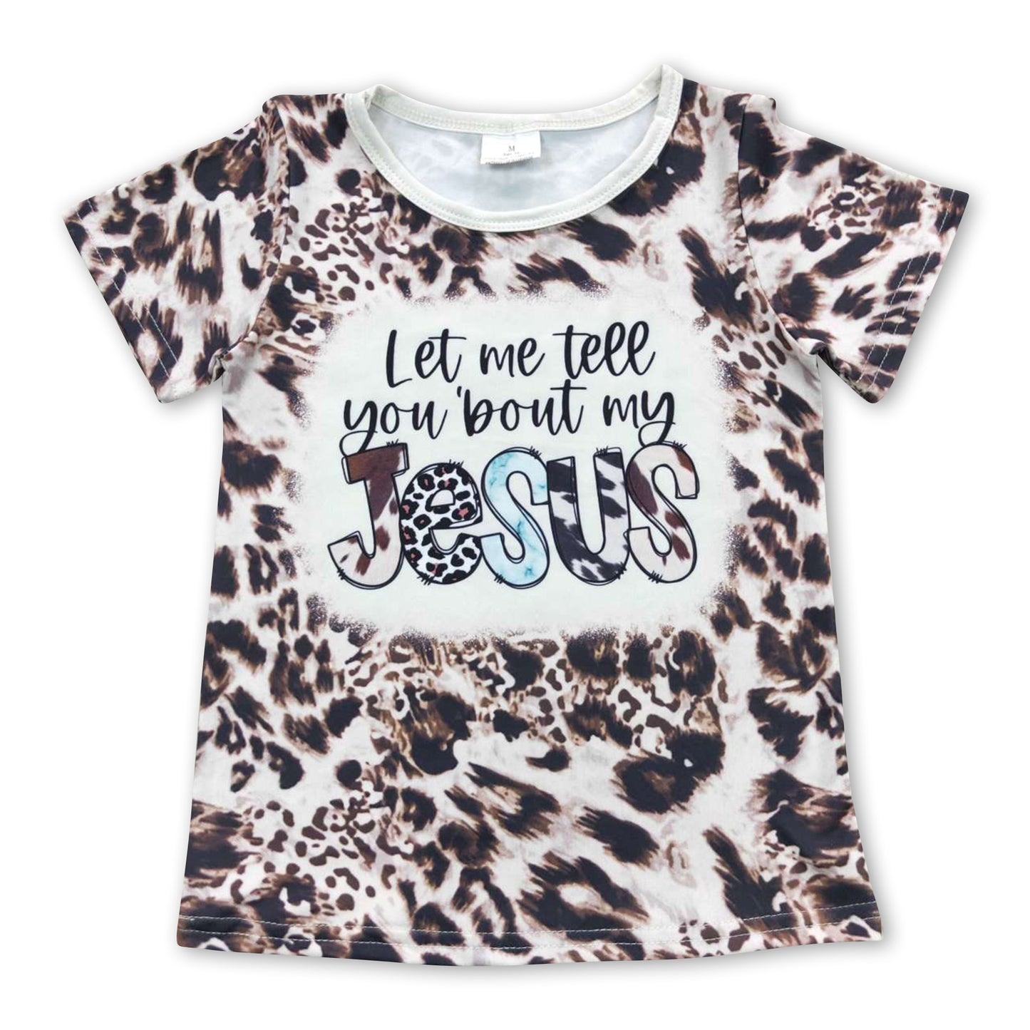 Let me tell you about Jesus leopard girls shirt