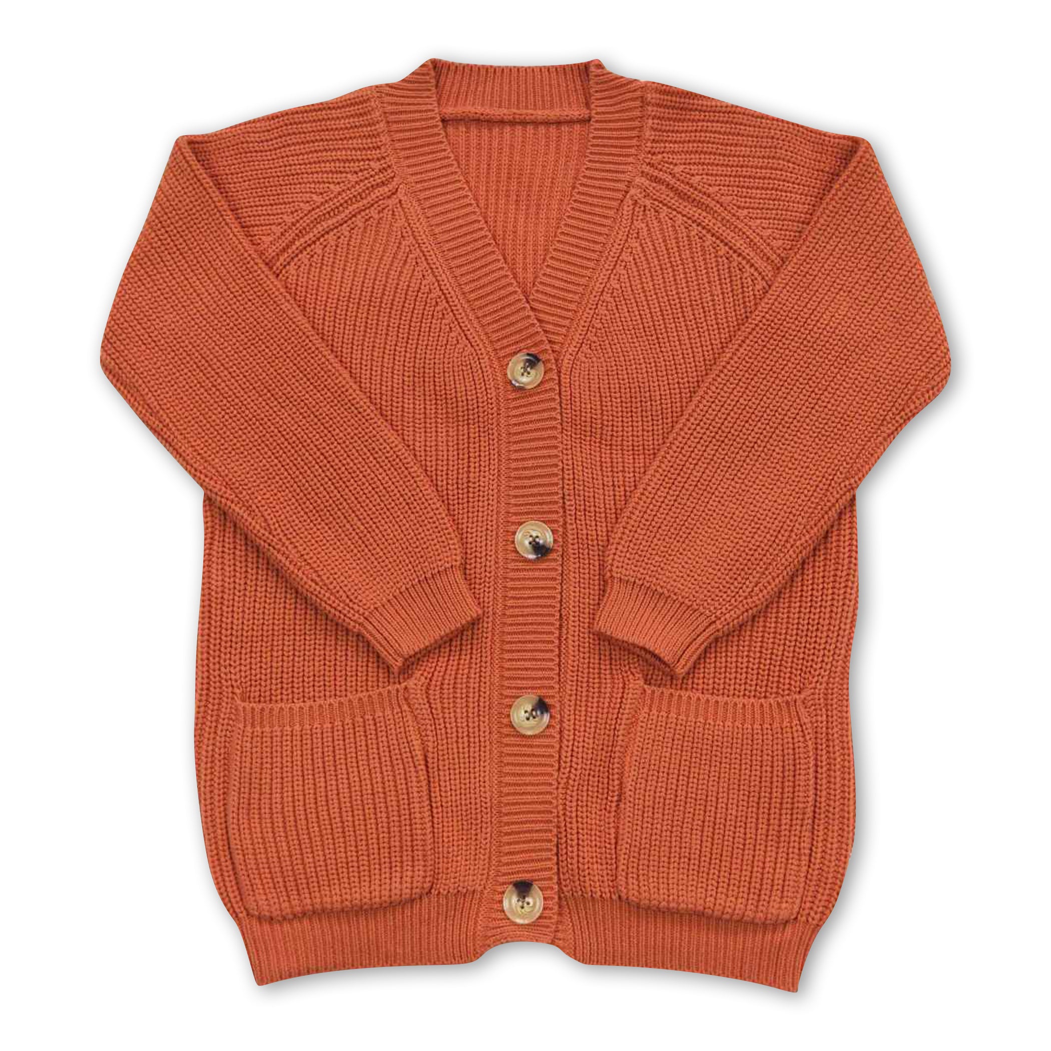 Dark 2024 orange cardigan