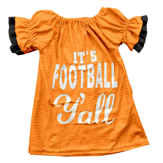 Yellow it's football y'all girls team shirt