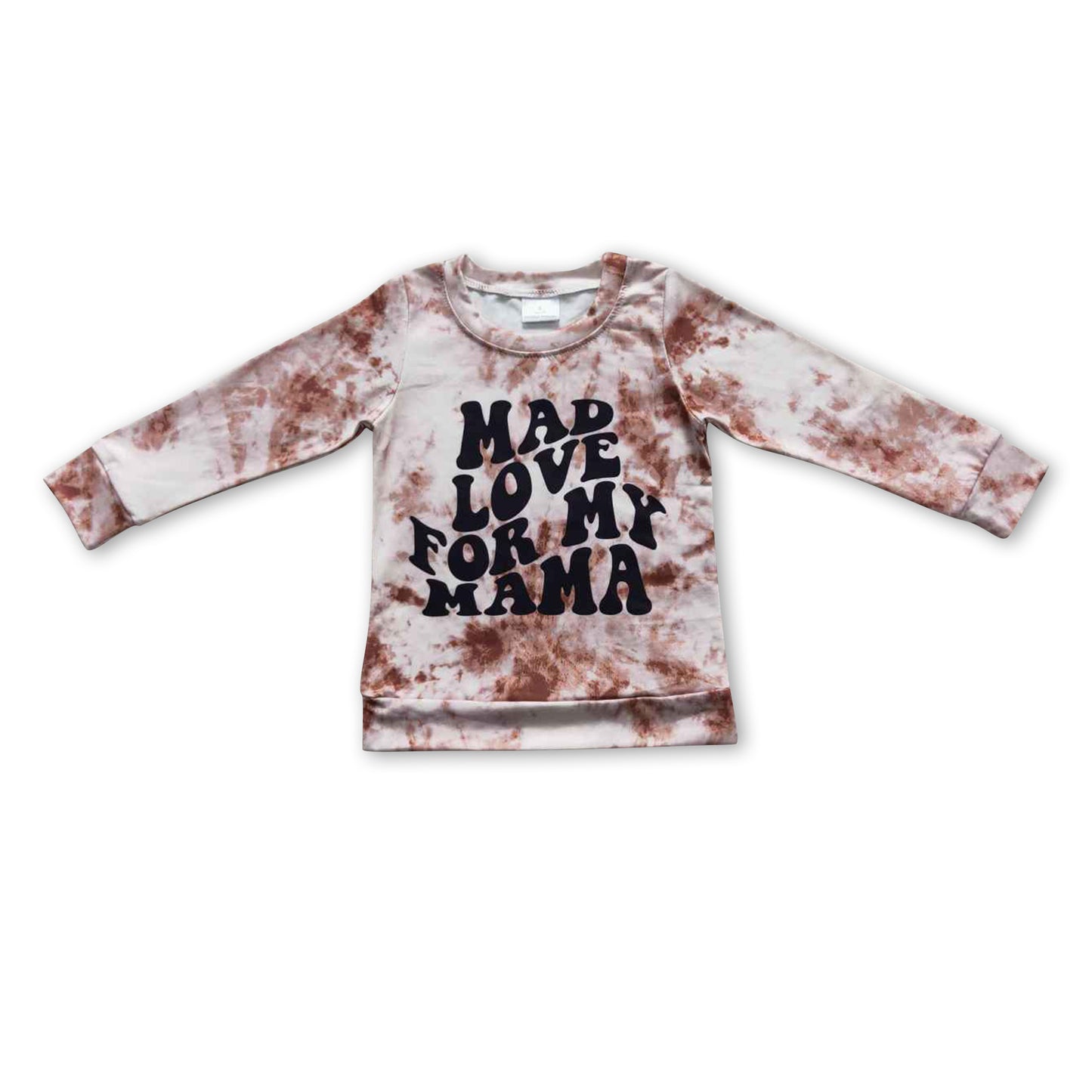 Love for my mama tie dye long sleeves kids girls shirt