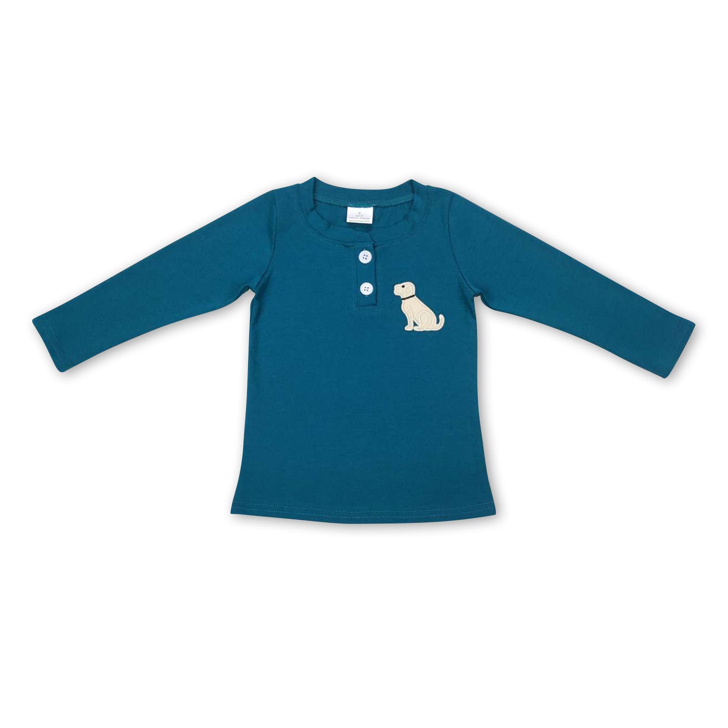 Long sleeves dark green dog kids boy hunting shirt