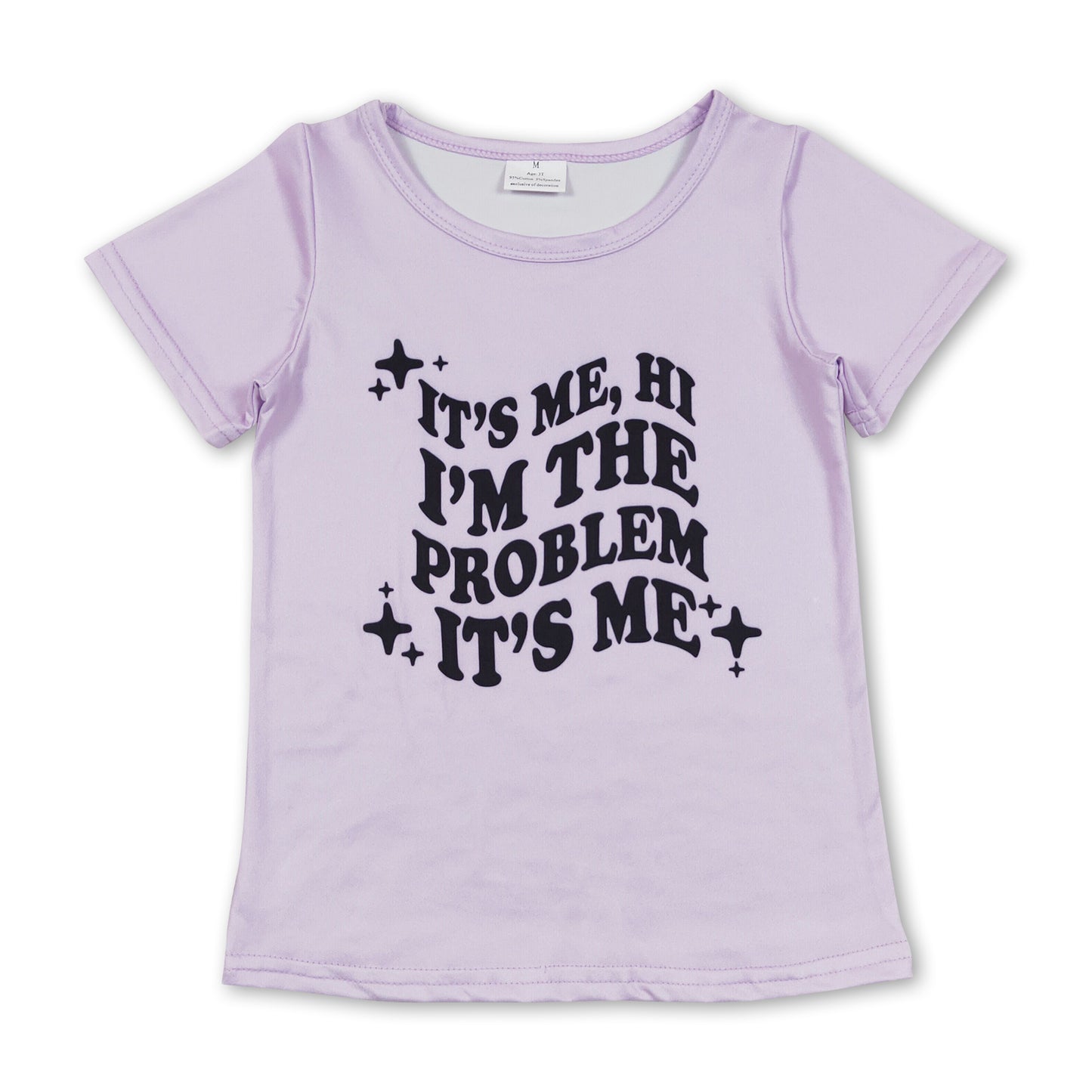 Short sleeves problem kids girls summer shirt