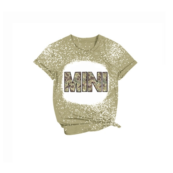 Camo MINI bleached short sleeves kids shirt