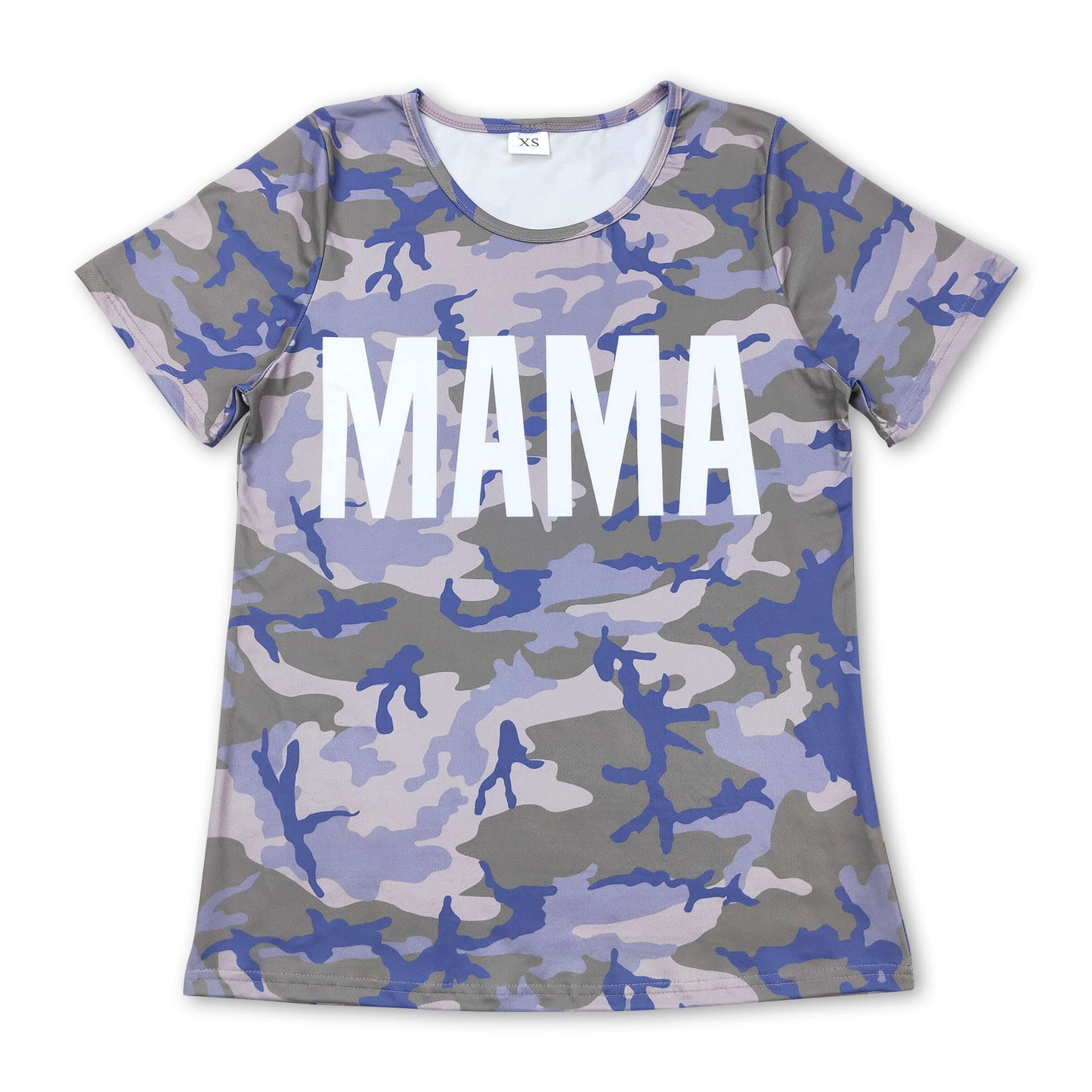 Short sleeves camo MAMA adult women shirt