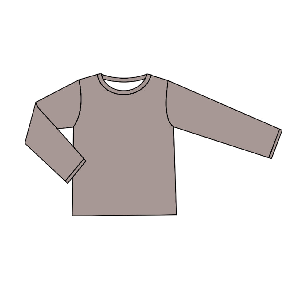 Grey long sleeves baby kids shirt