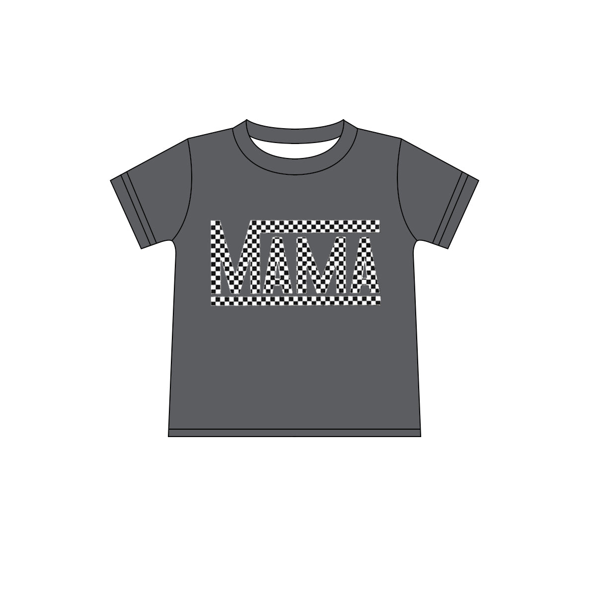 Short sleeves grey MAMA adult women shirt