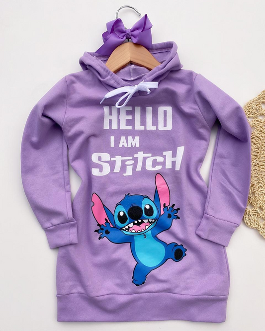 Lavender long sleeves koala kids girls hoodie