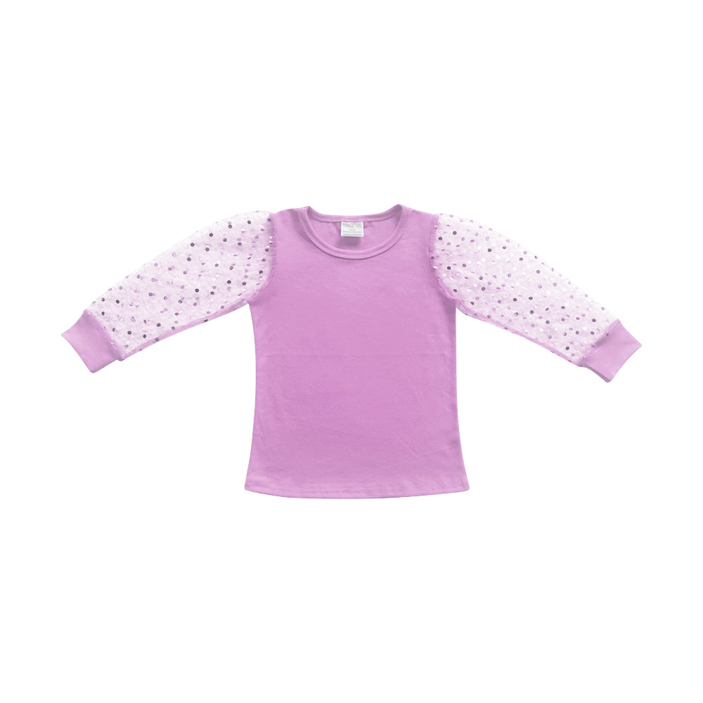 Long sleeves cotton kids girls shirt
