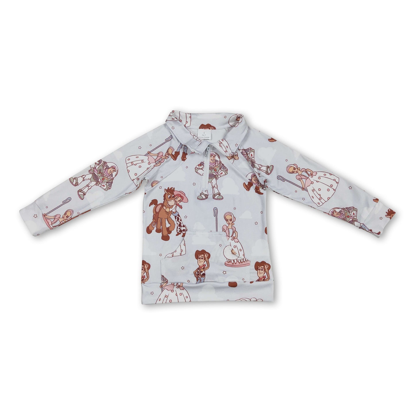 Long sleeves sheep toy baby kids pullover