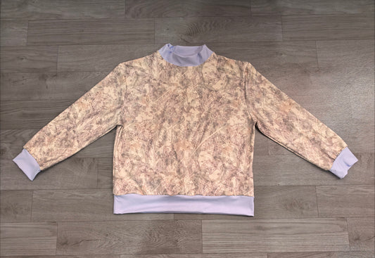 Long sleeves leaves camo adult women active top