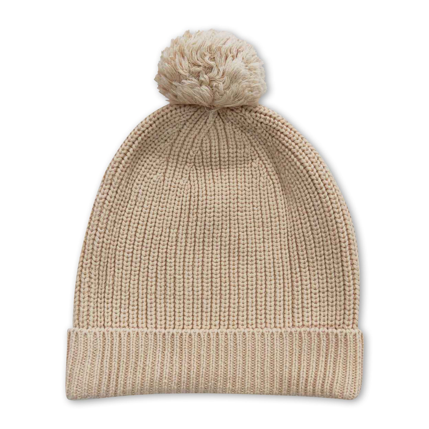 Khaki baby girls woolen hat