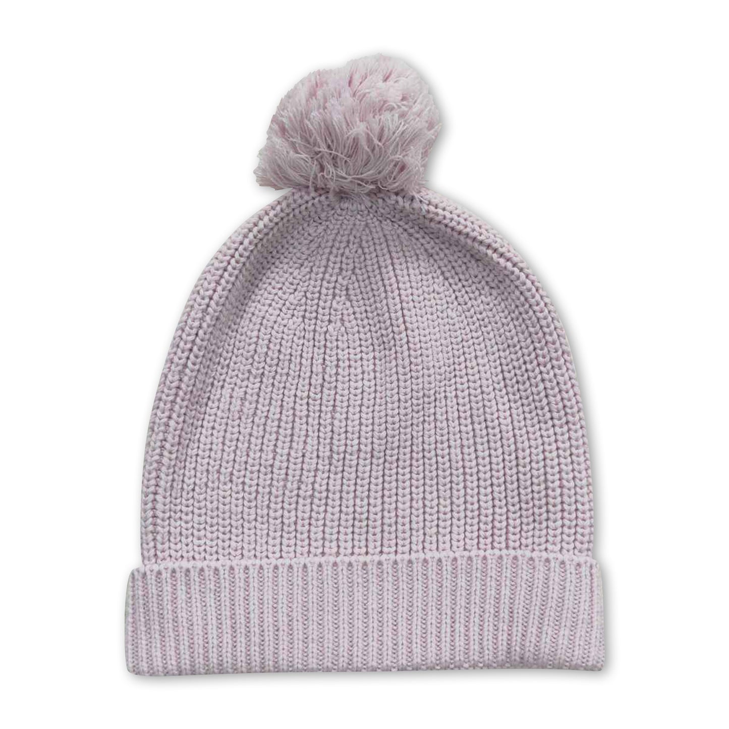 Lavender baby girls woolen hat