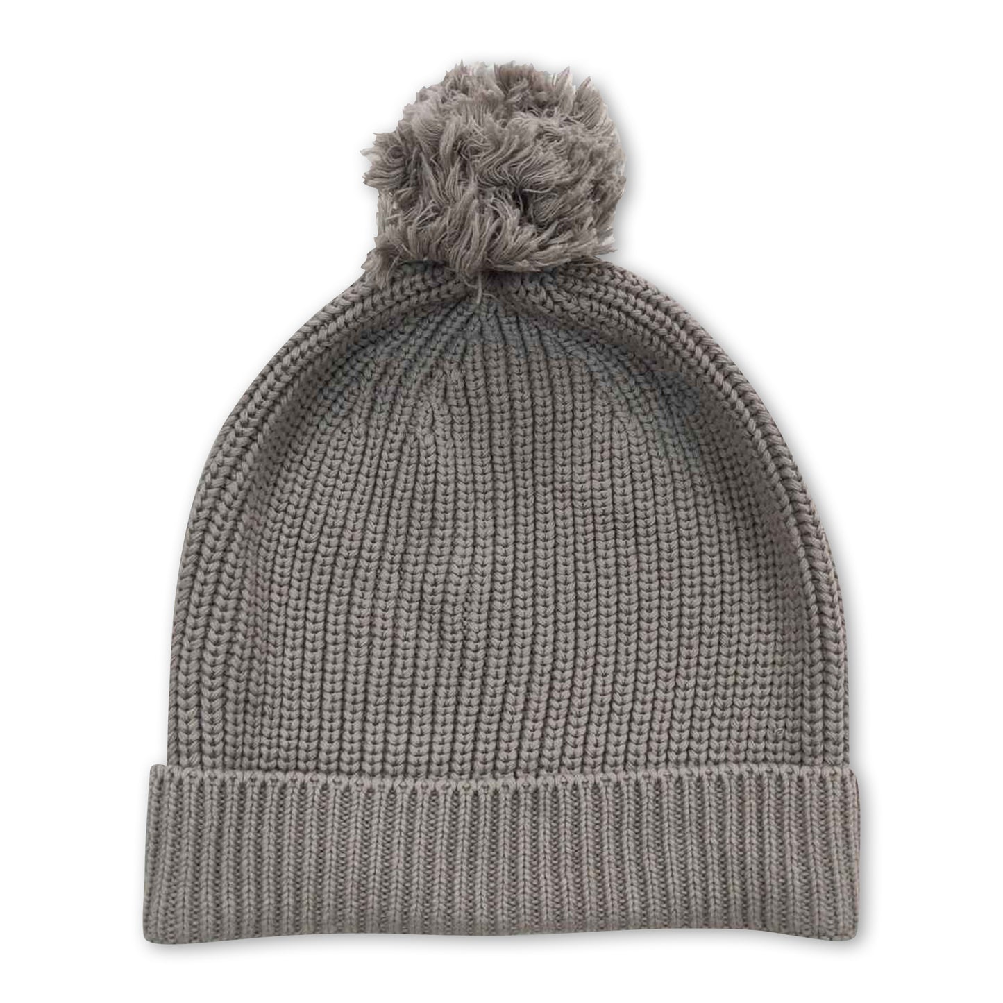 Grey baby girls woolen hat