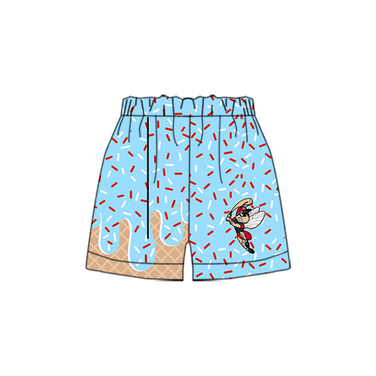 Deadline March 23 light blue sprinkle kids boys team shorts