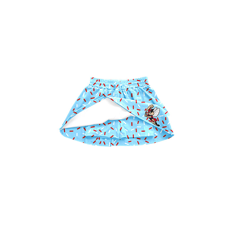 Deadline March 23 light blue sprinkle kids girls team skirt