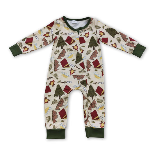Magic long sleeves baby kids zipper romper