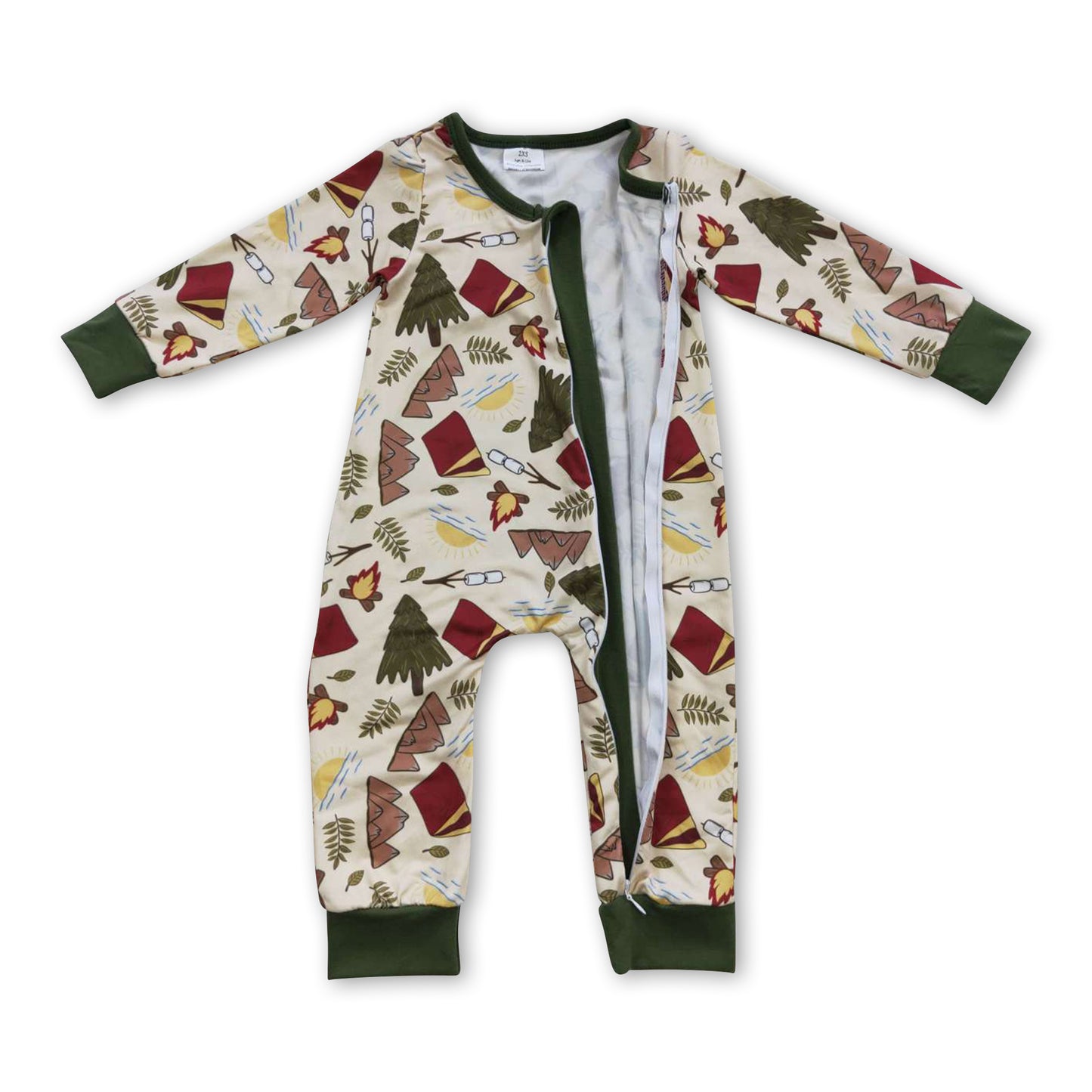 Magic long sleeves baby kids zipper romper