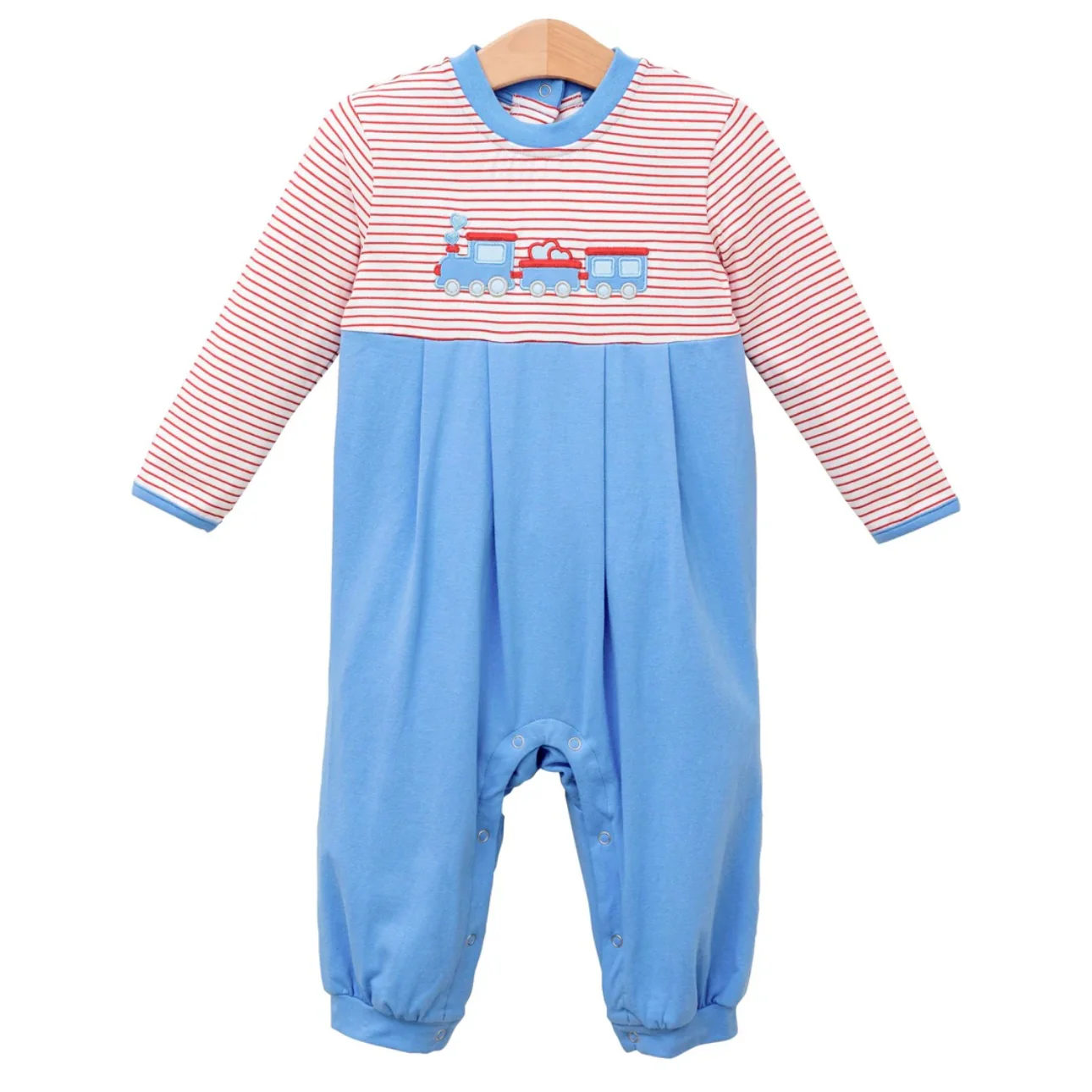 Heart truck long sleeves baby boy Valentine's romper