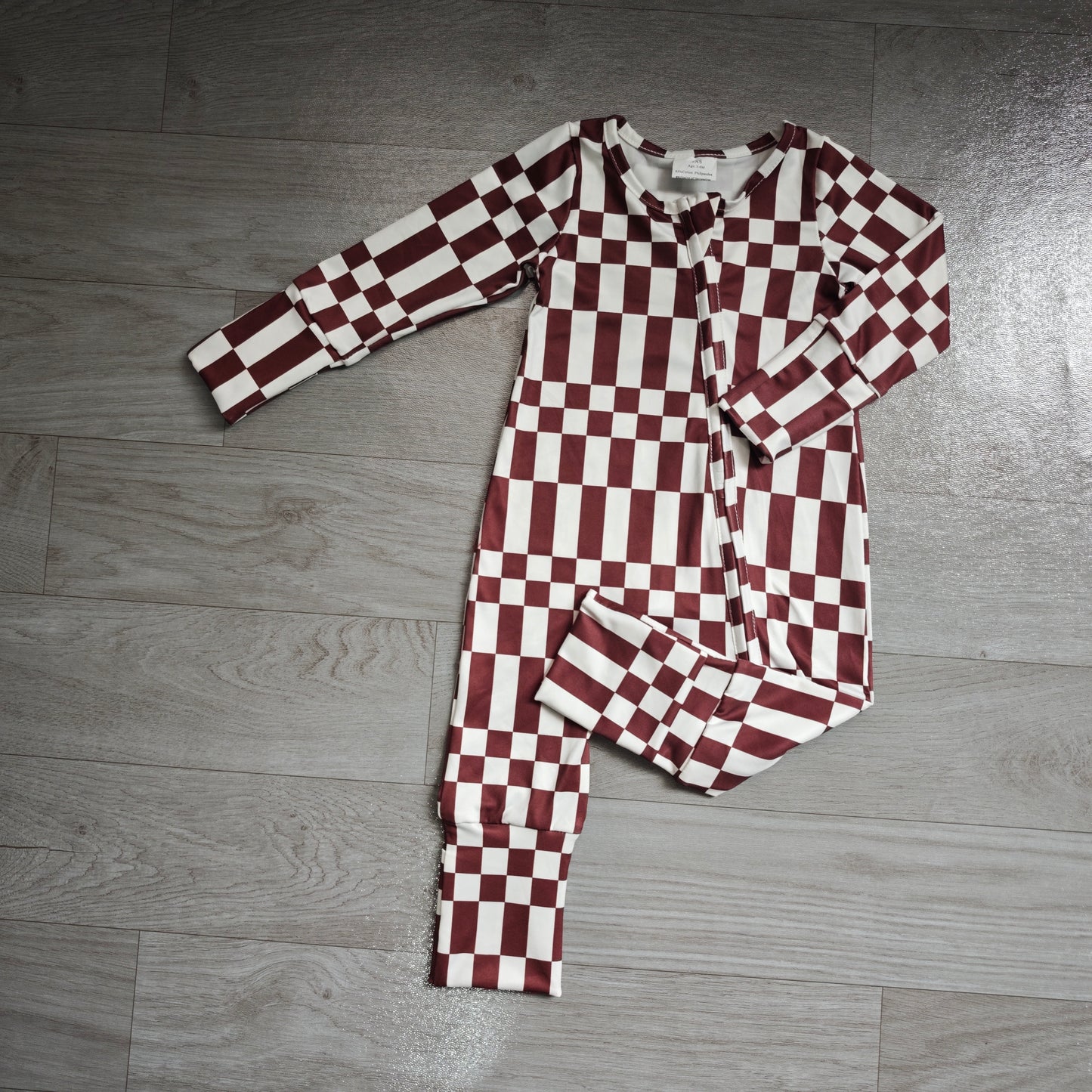 Long sleeves plaid stripe baby boy fall zipper romper