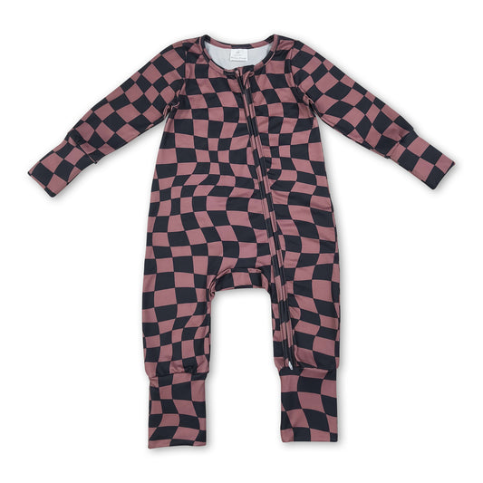 Long sleeves baby boy fall zipper romper