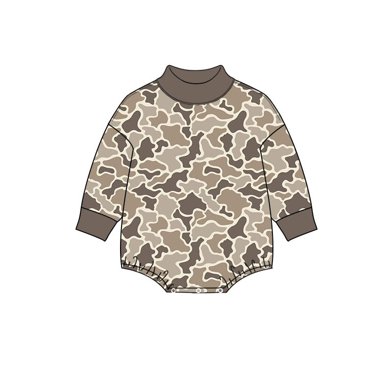 Long sleeves camo baby kids fall romper